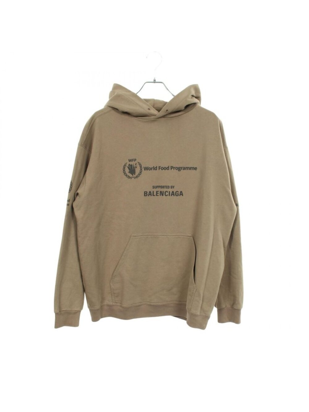 Balenciaga Hoodie Wfp Oversized Logo Print Cotton